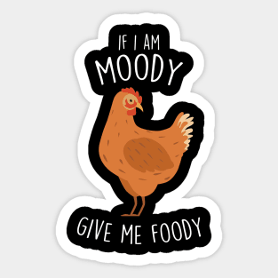 Chicken Moody Foody Sticker